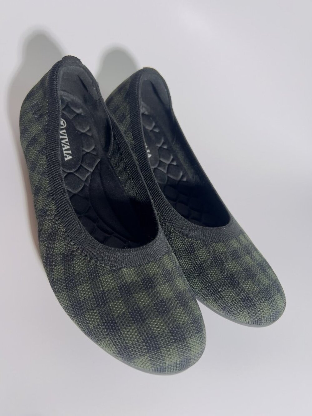 VIVAIA Women’s Knit Flats Green Camo Size US 10.5 EU 41 - Picture 8 of 13